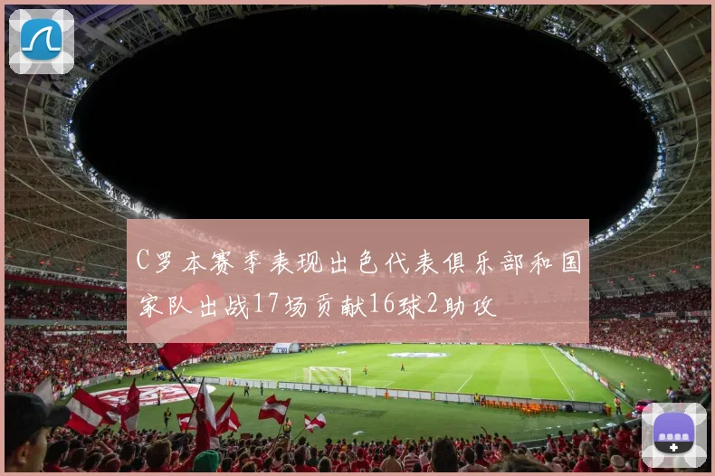 C罗本赛季表现出色代表俱乐部和国家队出战17场贡献16球2助攻